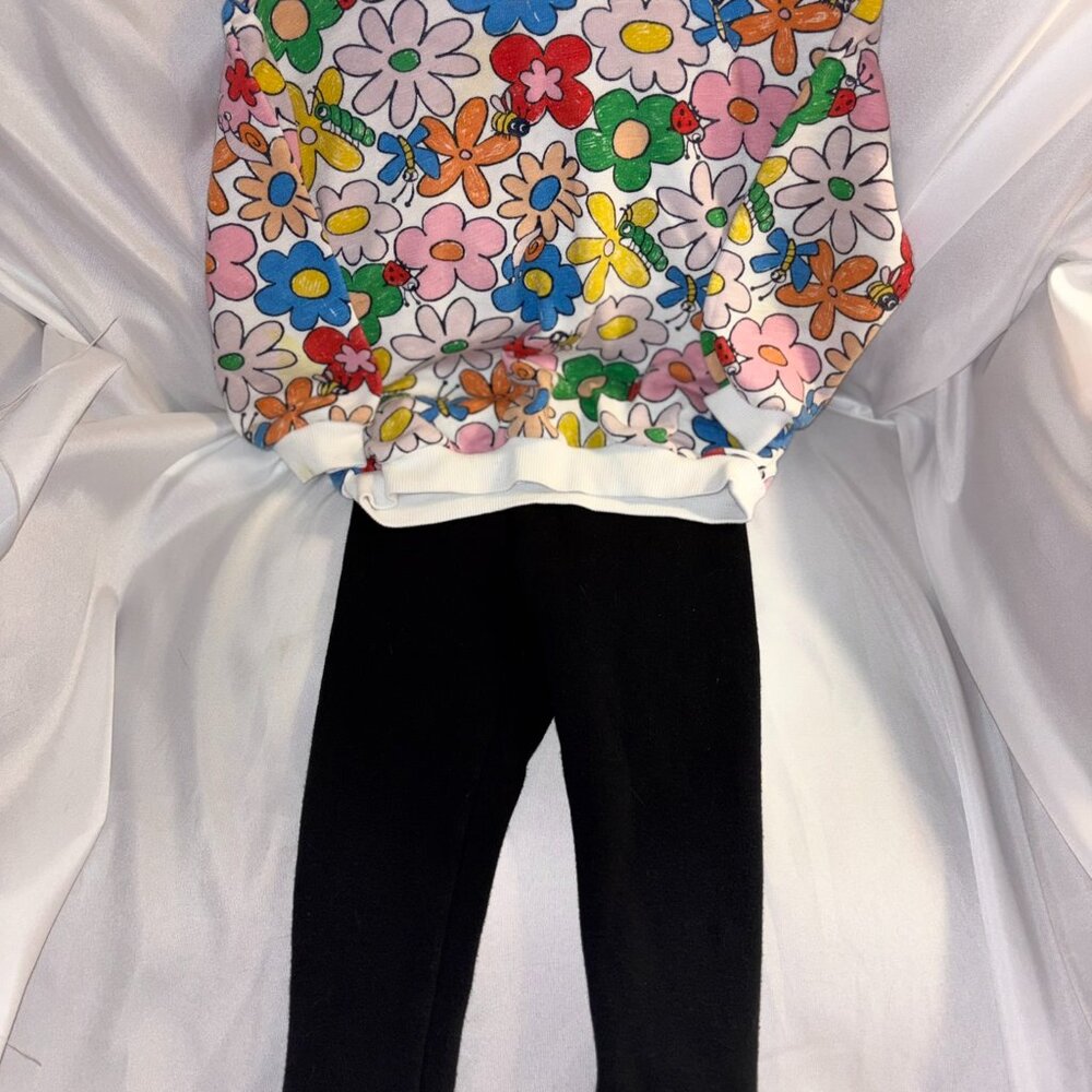 Bundle Deal Outfit Old Navy Sweatshirt & Cat&Jack Leggings Girls 18 Months